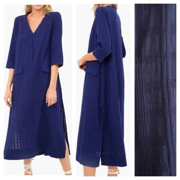 Tuckernuck Dresses & Skirts - Tuckernuck Pomander Place Navy Blue Carolina Caftan Midi Dress